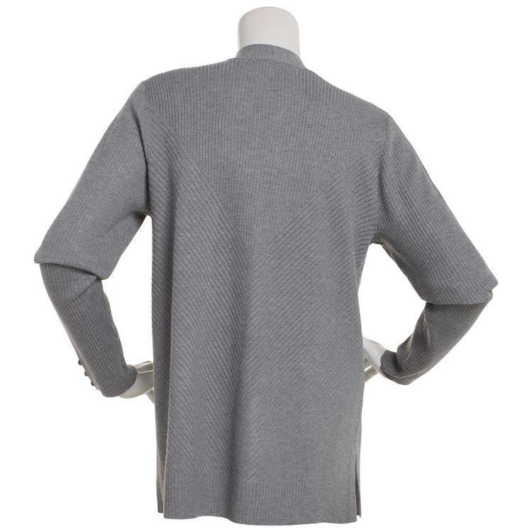 Womens Chloe & Jasmine 26in. Directional Rib Stitch Cardigan