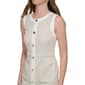 Womens Tommy Hilfiger Sleeveless Tile Knit Button A-Line Dress - image 3