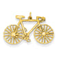 Gold Classics&#40;tm&#41; 14kt. Polished Bicycle Charm - image 1