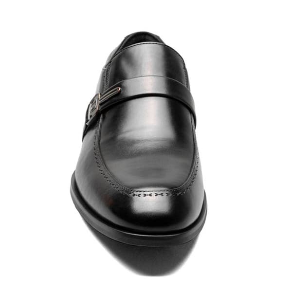 Mens Stacy Adams Buckley Moc Toe Ornament Slip-On Oxfords