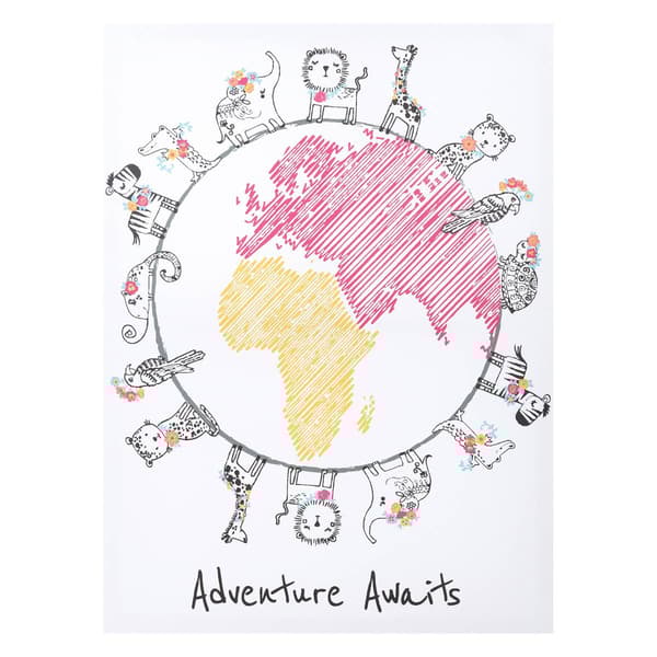 Trend Lab&#174; Safari World Canvas Wall Art