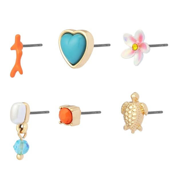 Betsey Johnson Beachy Stud Earring Set