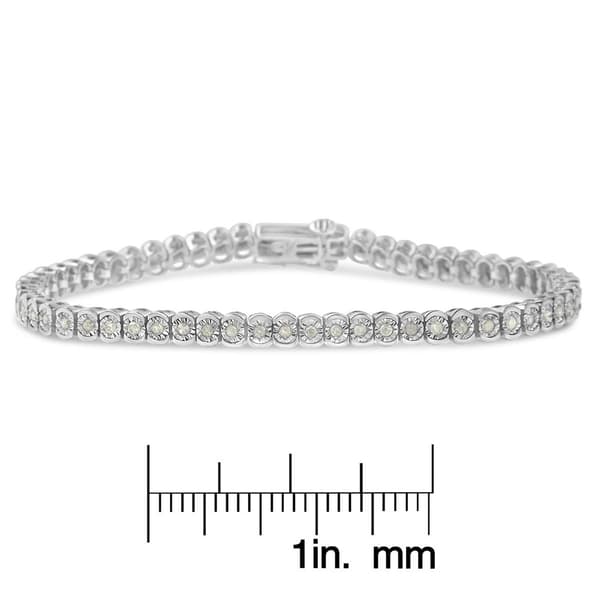 Diamond Classics&#8482; 1ctw. Diamond & Sterling Silver Bracelet