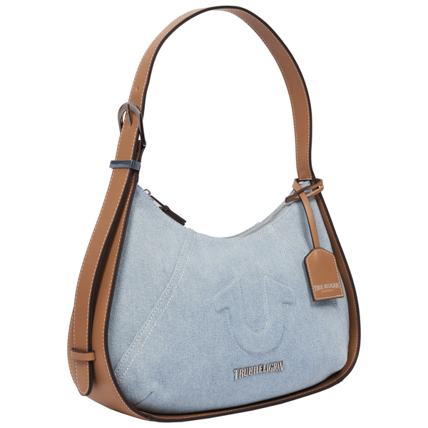 True Religion Denim Raised Horseshoe Hobo Bag