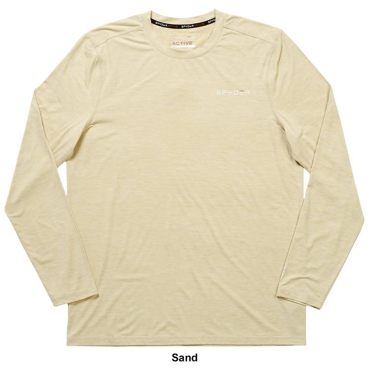 Mens Spyder Soft Long Sleeve Jersey Tee