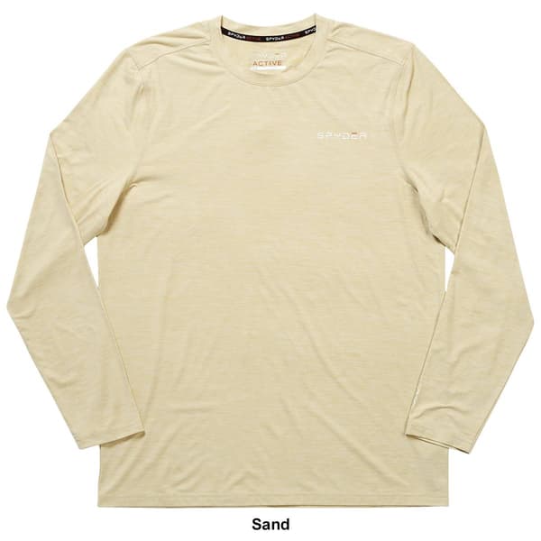 Mens Spyder Soft Long Sleeve Jersey Tee