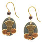 Silver Forest Pumpkin Trio & Sheath of Wheat Earrings - image 1