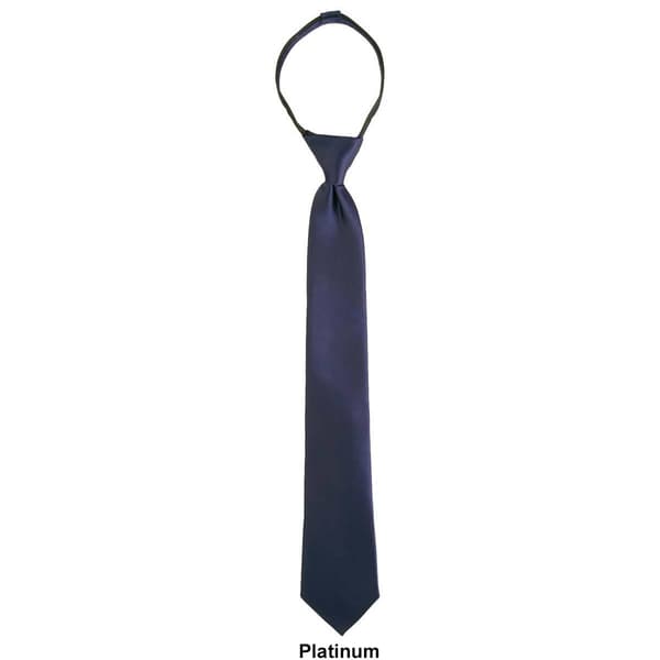 Mens Architect&#174; Sateen Solid Zipper Tie