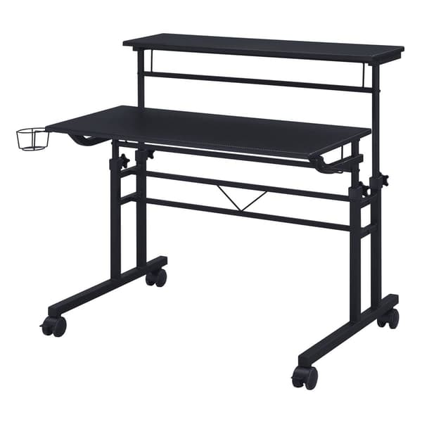 Techni Mobili Rolling Writing Desk w/ Height Adjustable Desktop - image 