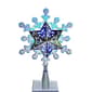 Kurt Adler Blue & White LED Rotating Snowflake Treetop - image 1