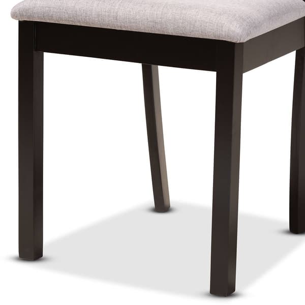 Baxton Studio Rasa Modern Dark Brown Wood 5pc. Dining Set
