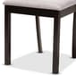 Baxton Studio Rasa Modern Dark Brown Wood 5pc. Dining Set - image 6