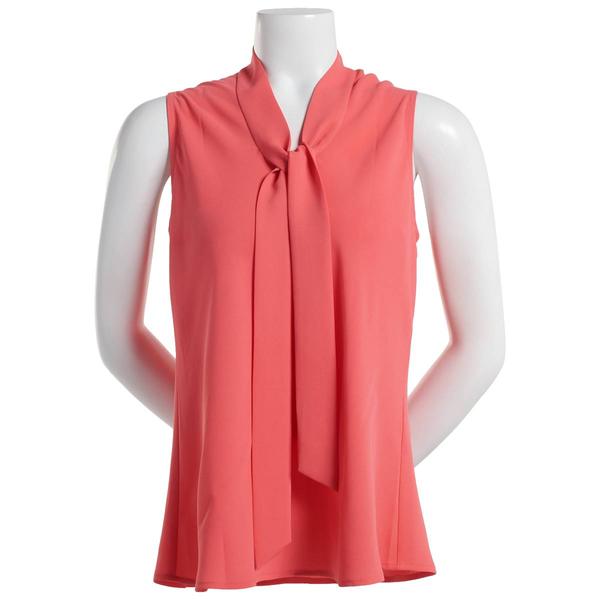Kasper Women’s Sleeveless Tie-Front Blouse – Casual & Chic Top For Work Or Weekend - View #2