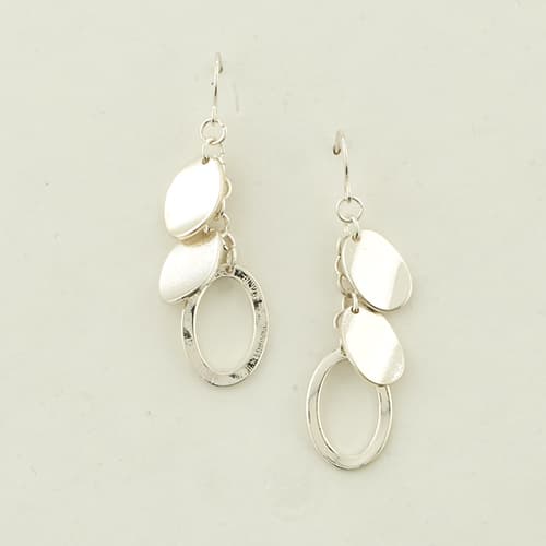 Freedom Nickel Free Silver Accents Dangle Earrings - image 
