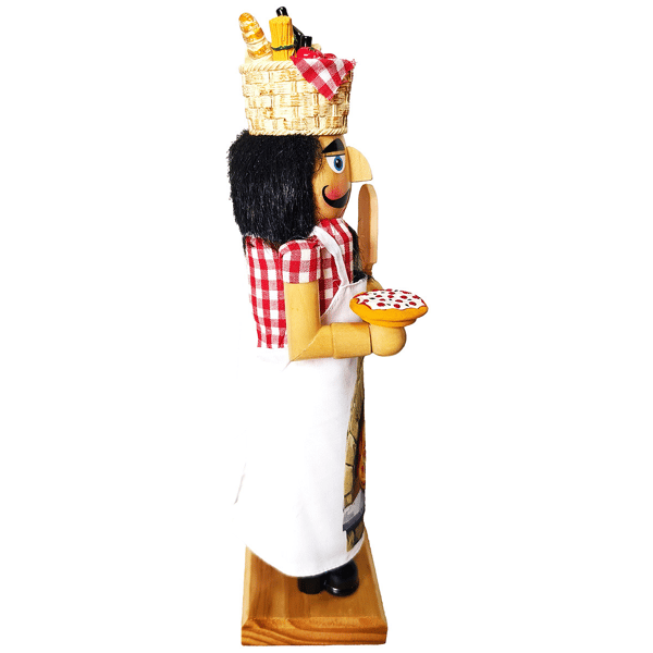 Santa''s Workshop 14in. Pizzeria Nutcracker