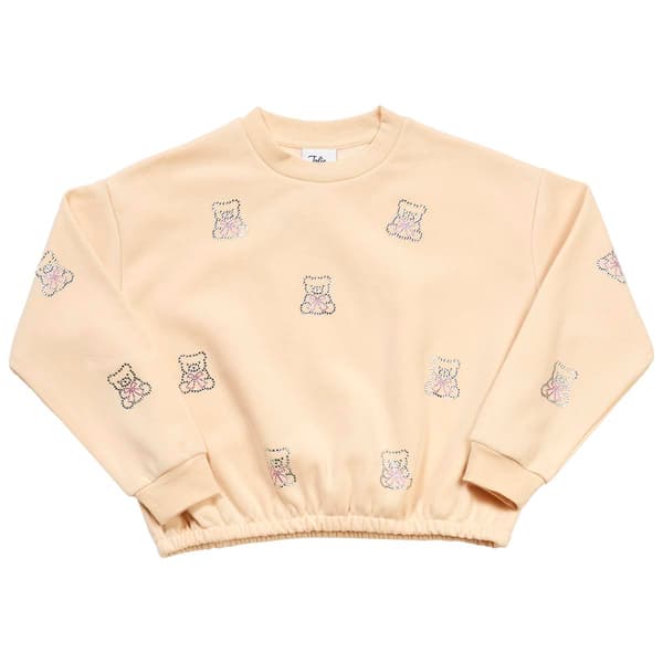 Girls (7-16) Jolie & Joy Rhinestone Teddy Bears Crewneck - image 
