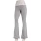 Juniors No Comment Fleece Fold Over Waist Flare Pants - Grey - image 2