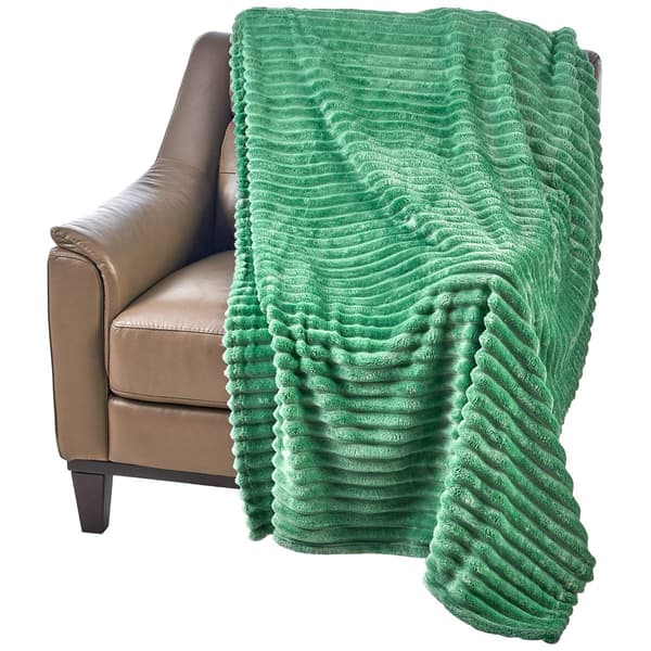 Kathy Ireland Corduroy Velvet Throw
