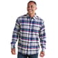 Mens Jackson Hole Flannel Shirt - Grey/Burgundy/Blue - image 1