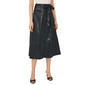 Womens Cece Faux Leather Tie Waist Tiered Midi Skirt - image 1