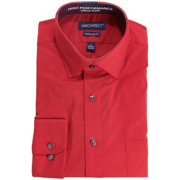 Mens Architect(R) Performance Slim Fit Dress Shirt - Scarlet - image 