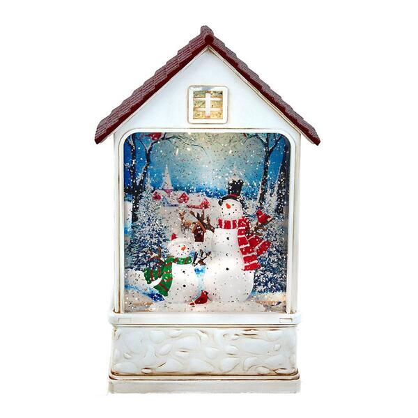 Kurt S. Adler 9.2in. Lighted Snowman House - image 