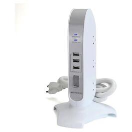 Emerson 5 Outlet USB Charging Tower