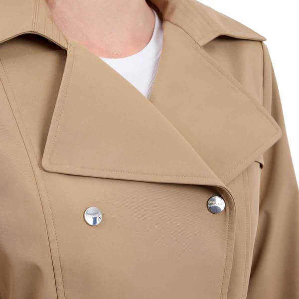 Womens Calvin Klein Double Breasted Belted Trench Coat