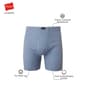 Mens Hanes Ultimate® Core 4pk. Boxer Briefs - Black/Blue/Grey - image 6