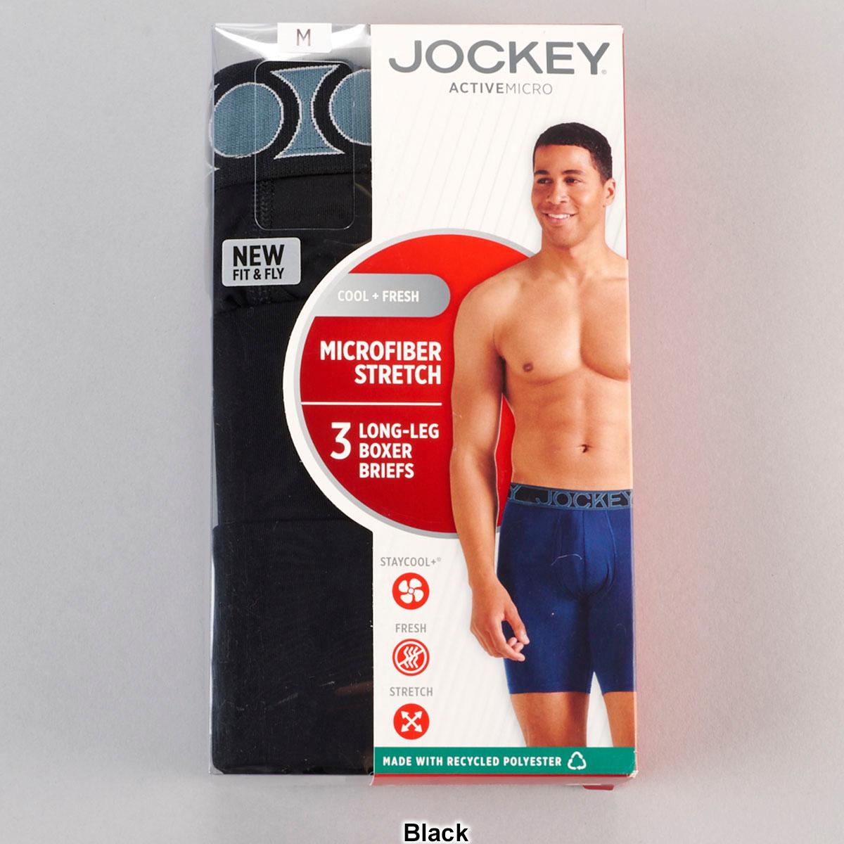 Mens Jockey® 3pk. Active Micro Boxer Briefs