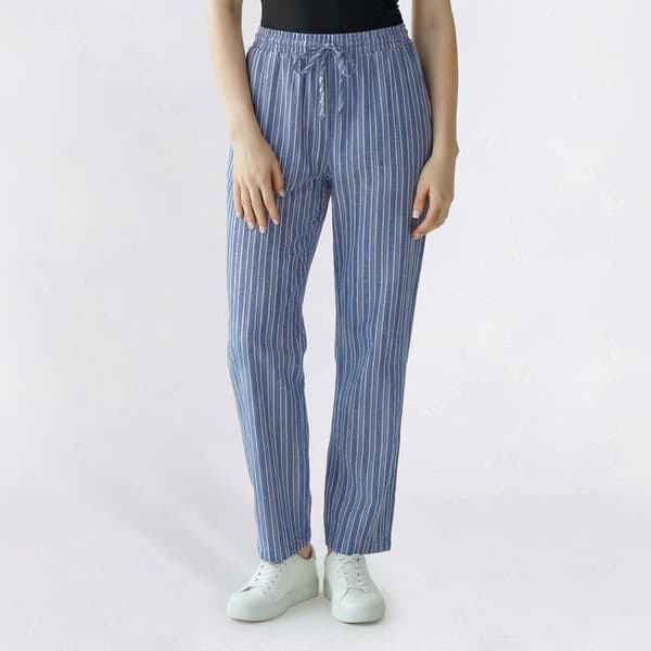 Juniors A. Byer Stripe Wide Leg Pull On Pants