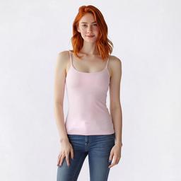 Juniors No Comment Spaghetti Strap Tank Top w/ Mold Cup