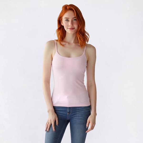 Juniors No Comment Spaghetti Strap Tank Top w/ Mold Cup