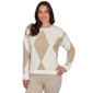 Petite Skyes the Limit Urban Heirloom Corded Argyle Sweater - image 1