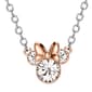 Disney Minnie Mouse Rose Gold Plated Crystal Necklace - image 1