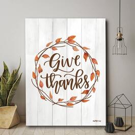 Courtside Market Give Thanks Wall Art - 20x24