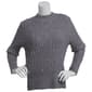 Womens Nanette Lepore Long Sleeve Cable-Knit Pearl Sweater - image 1