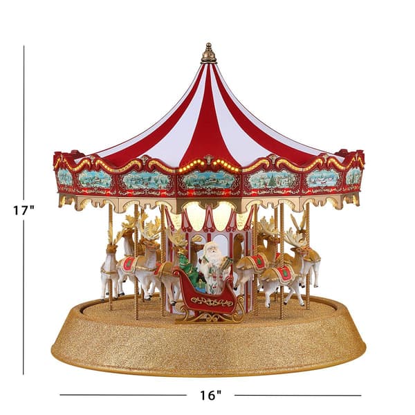Mr. Christmas 17in. Animated Sparkle Carousel
