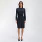 Womens Birch Long Sleeve Pearl Trim Sweater Dress - image 2