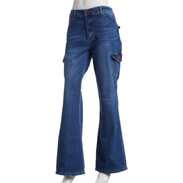 Juniors Gogo Jeans Off Road Cargo Flare Jeans - image 