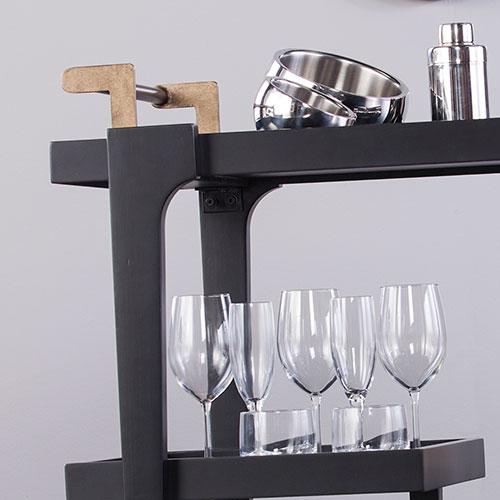 Southern Enterprises Martin Zhori Modern Bar Cart