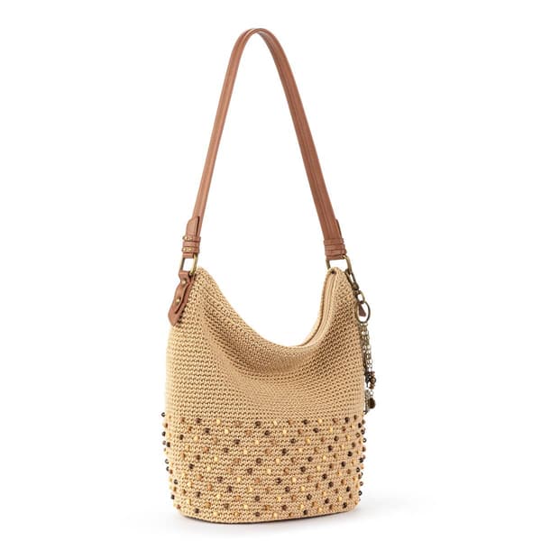 The Sak Sequoia Ecru with Multi Bead Crochet Hobo