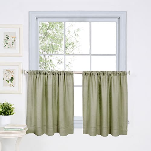 Elrene Cameron Kitchen Curtains - Sage - image 