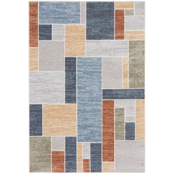 Nourison Astra Colorblock Rectangular Large Area Rug