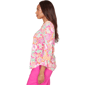 Womens Ruby Rd. Hothouse Florals Ruffle Sleeve Floral Blouse - image 4