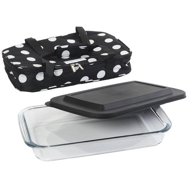 Cooks Tool 3pc. Bake &#39;N Take - Polka Dots - image 