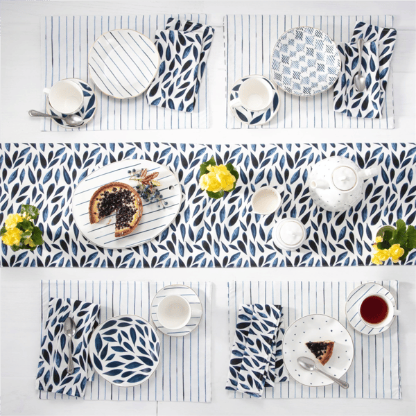 Lenox® Blue Bay Diamond Dot Reversible Placemats - Set of 4