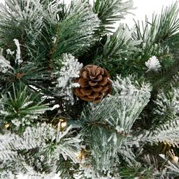 Northlight Seasonal 30in. Pre-Lit Pine Flocked Christmas Wreath