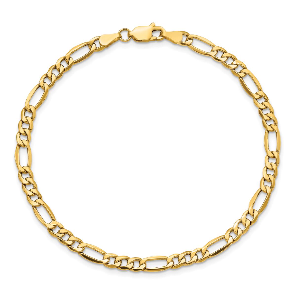 Mens Gold Classics™ 4.40mm. 14k Semi Solid Figaro Chain Necklace