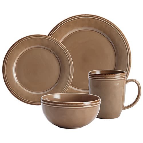 Rachael Ray Cucina 16pc. Dinnerware Set - Brown